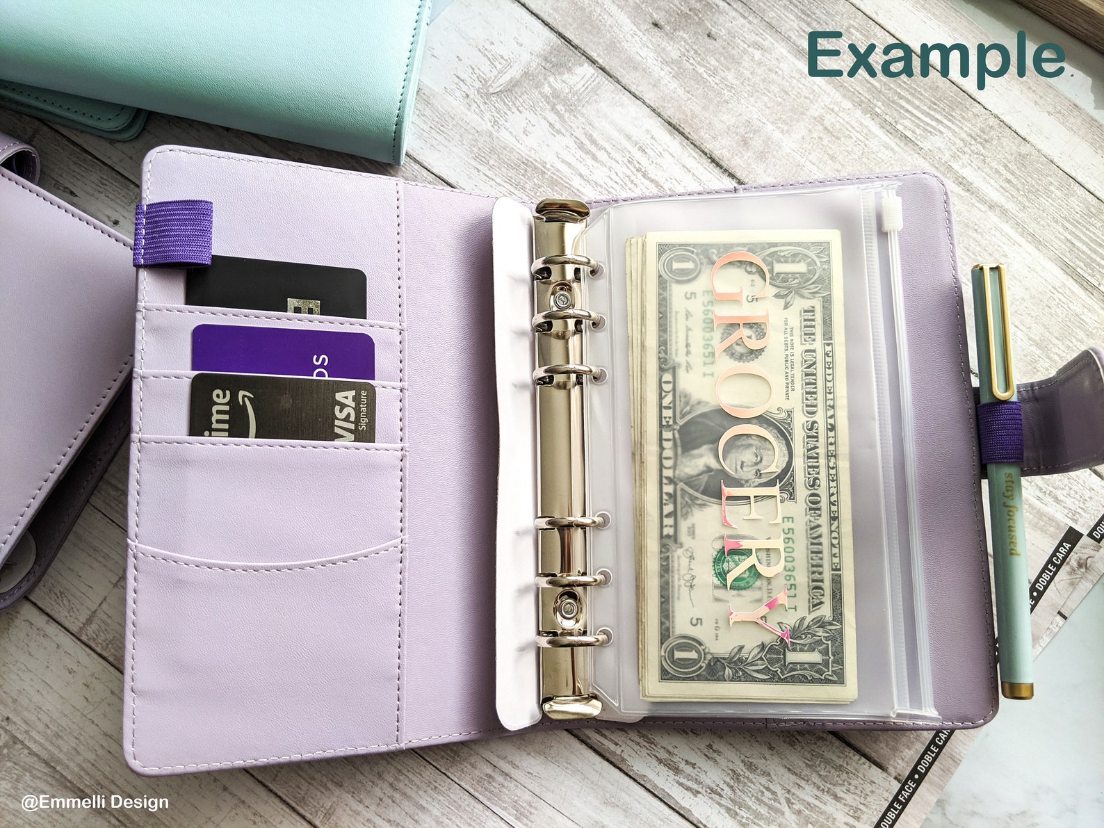 Cash Envelope Budget System Binder A6 size Zippered Clear Etsy