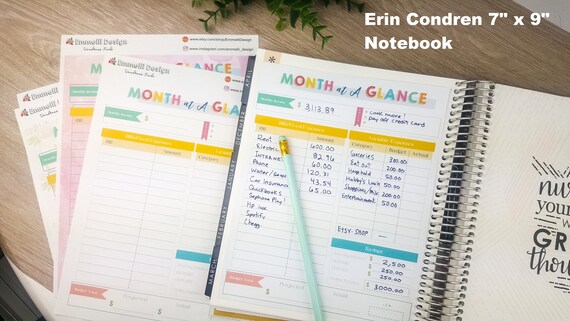 Regular monthly Spending plan Finish Web page Sticker - Price range - Planner - Thirty day period at A Search Design for Erin Condren - Joyful Planner (7\ photo regarding Month at a Glance Budget referred to as Regular Funds Finish Webpage Sticker - Spending budget - Planner - Thirty day period at A Seem Design and style for Erin Condren - Content Planner (7\