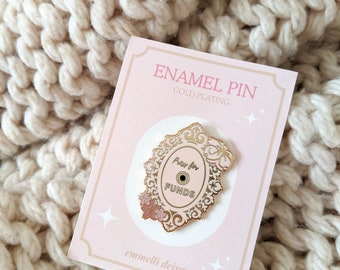 Press for FUNDS Hard Enamel Pin - Budget - Budget Accessory - Planner Accessory - Budgeting - Planner - Gift Idea - Doorbell Button - 1 ct.