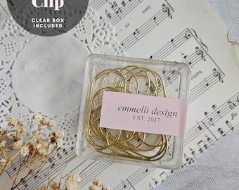 Trombone - 10 pièces + mini boîte de rangement transparente