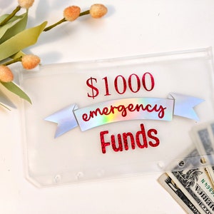 Emergency Funds Envelope & Tracker: 1000 Dollar Savings - A6, Savings challenge, Budget, Budget system