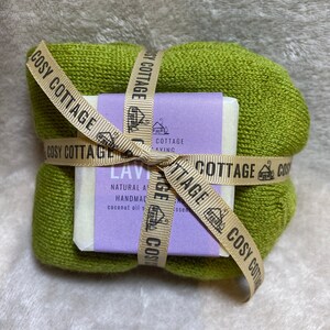 Natural Handmade Soap and Woollen Sock Gift Set Plastic & Palm Oil Free image 4