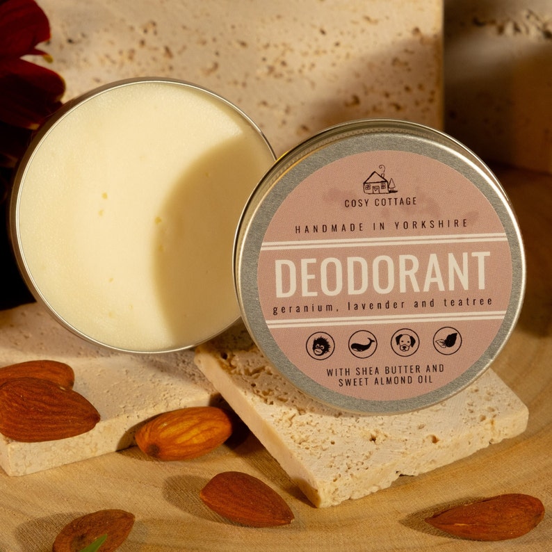 Natural Deodorants in 2 Scents, Handmade, Vegan image 3