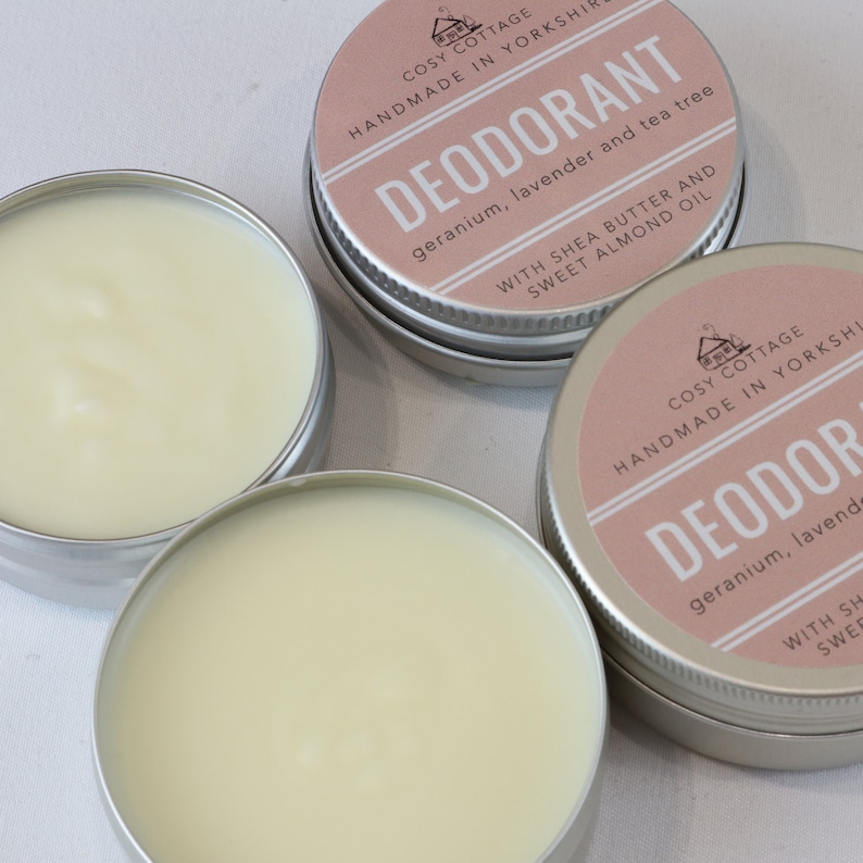 Natural Deodorants in 2 Scents, Handmade, Vegan image 4