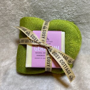 Natural Handmade Soap and Woollen Sock Gift Set Plastic & Palm Oil Free image 5