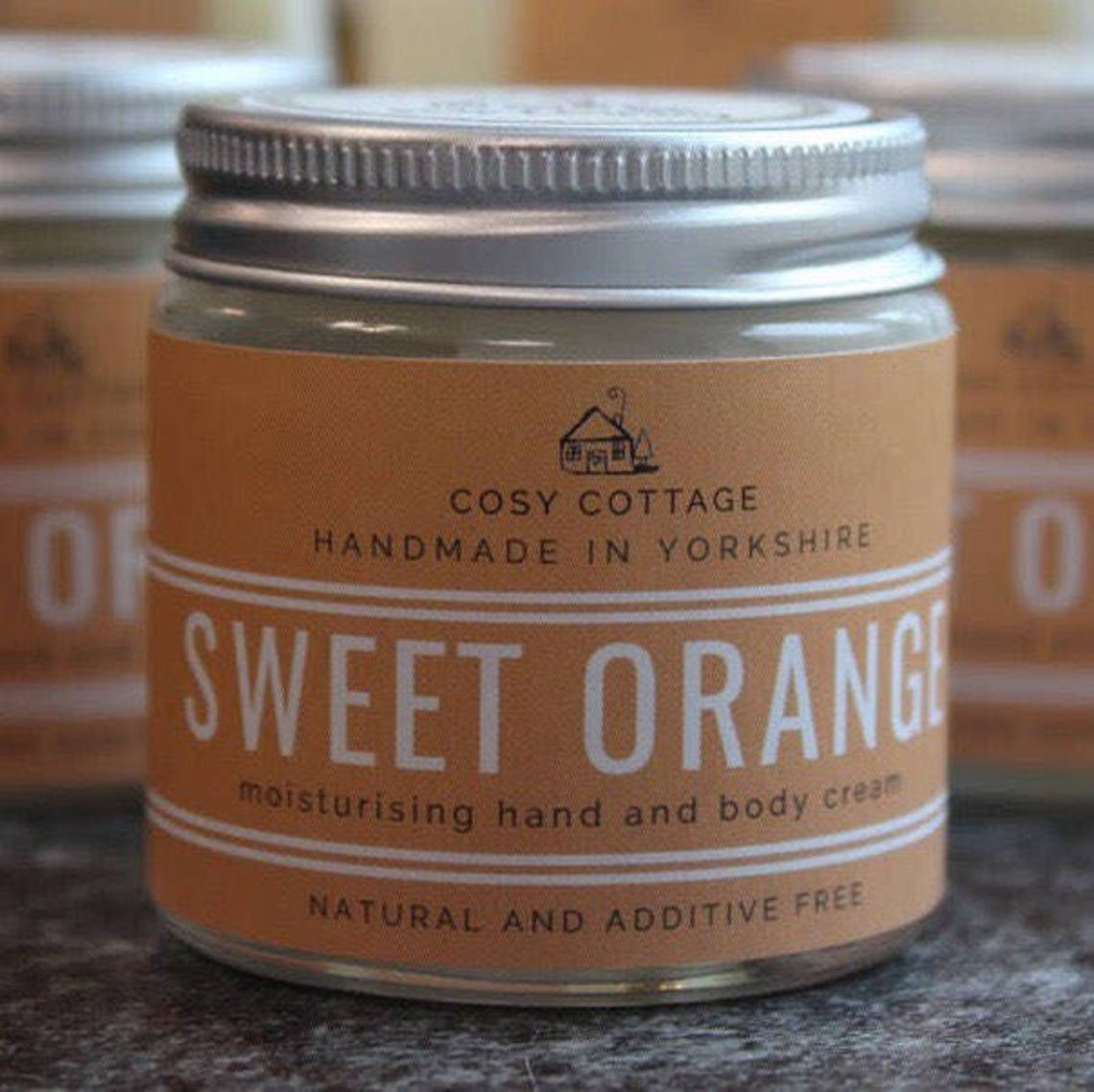 Sweet Orange Hand and Body Cream For Dry Skin 100 Natural Etsy