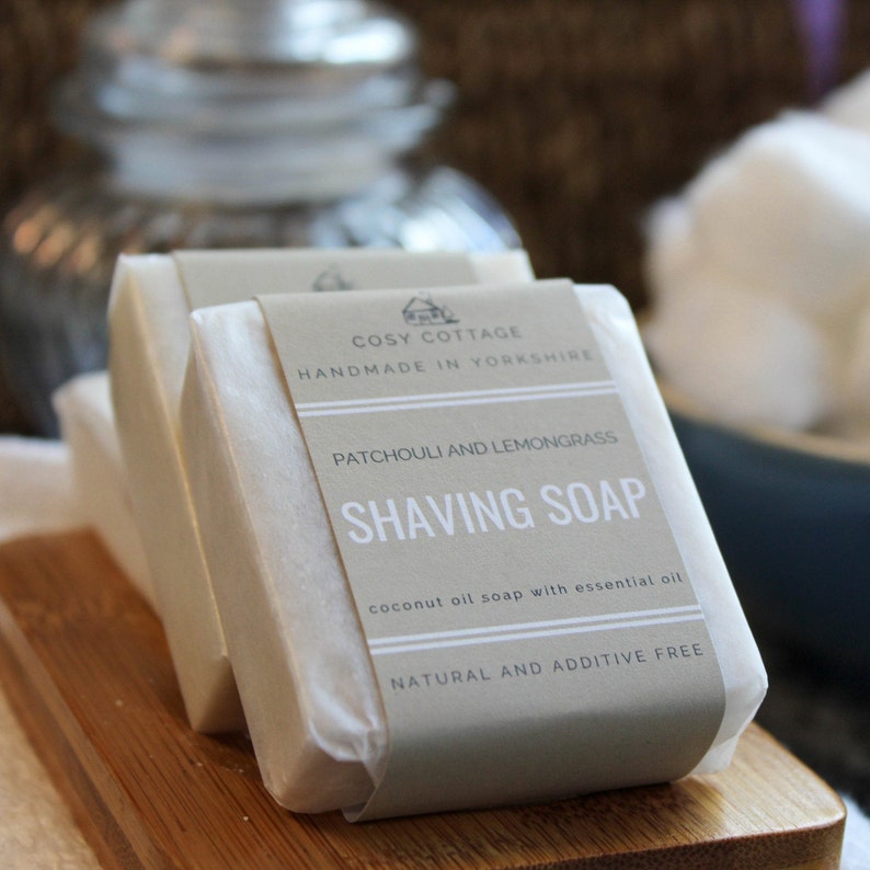 Handmade Solid Shaving Bar/Soap Lemongrass and Patchouli Etsy