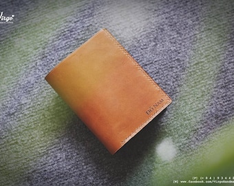 Minimal wallet 09 | Personalized Vintage full grain leather handmade wallet | Custom Gift for him | Anniversary Birthday Present for men