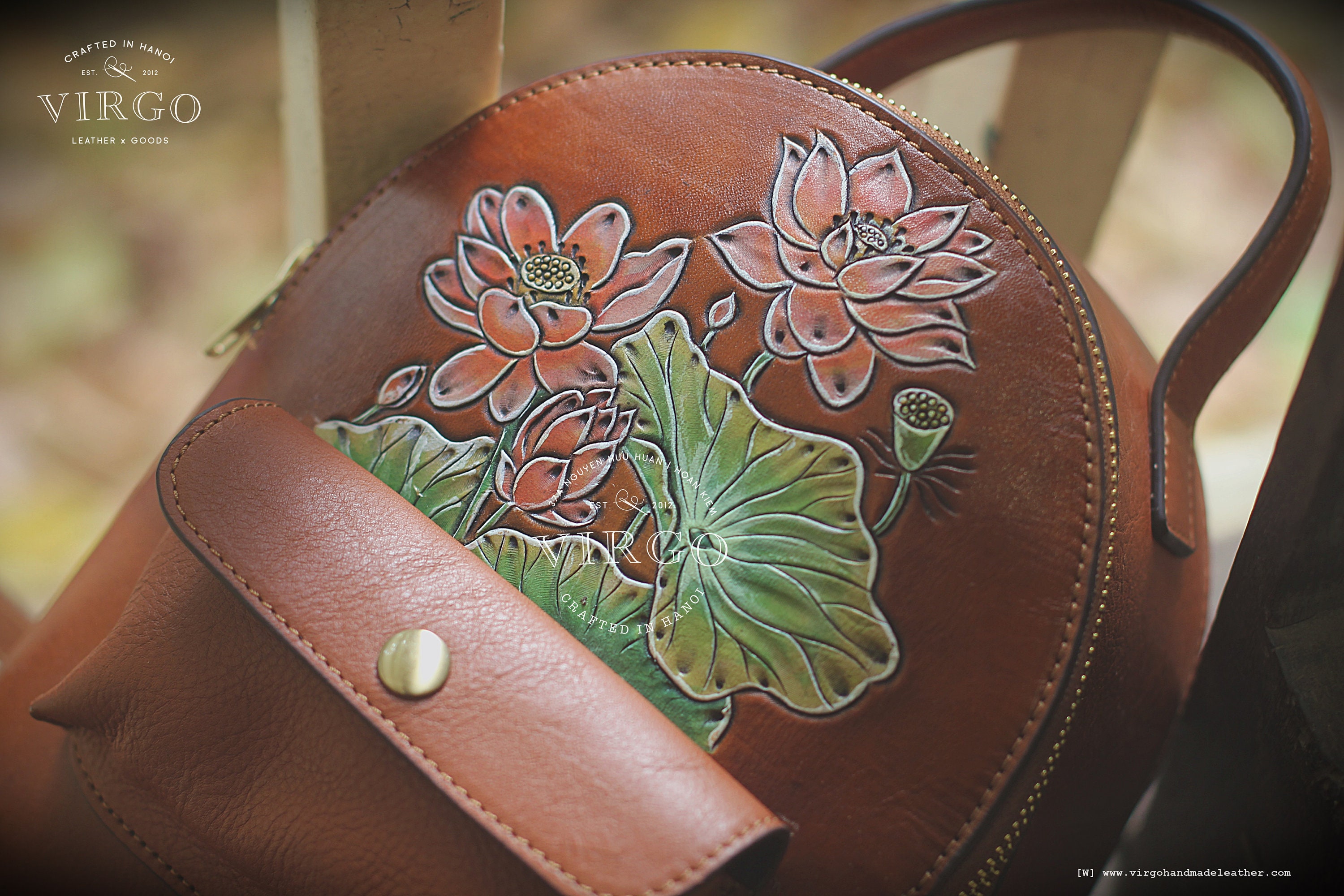 Leather Hand Carved Backpack Experience true craftsmanship with our hand-tooled, hand  main image 3
