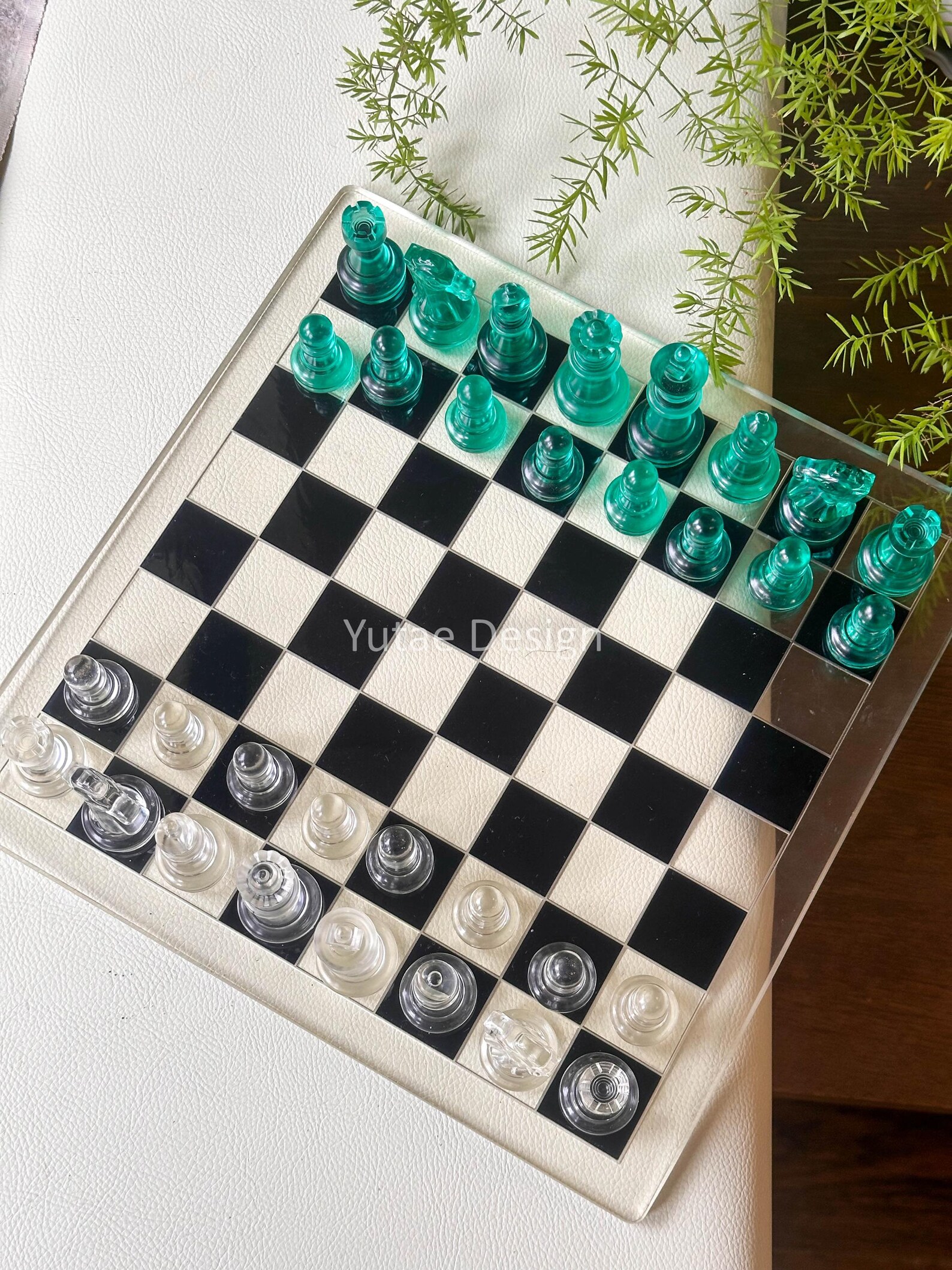 Resin Chess Sets With Board, Chess Set With Unique Chess Pieces, Chess ...