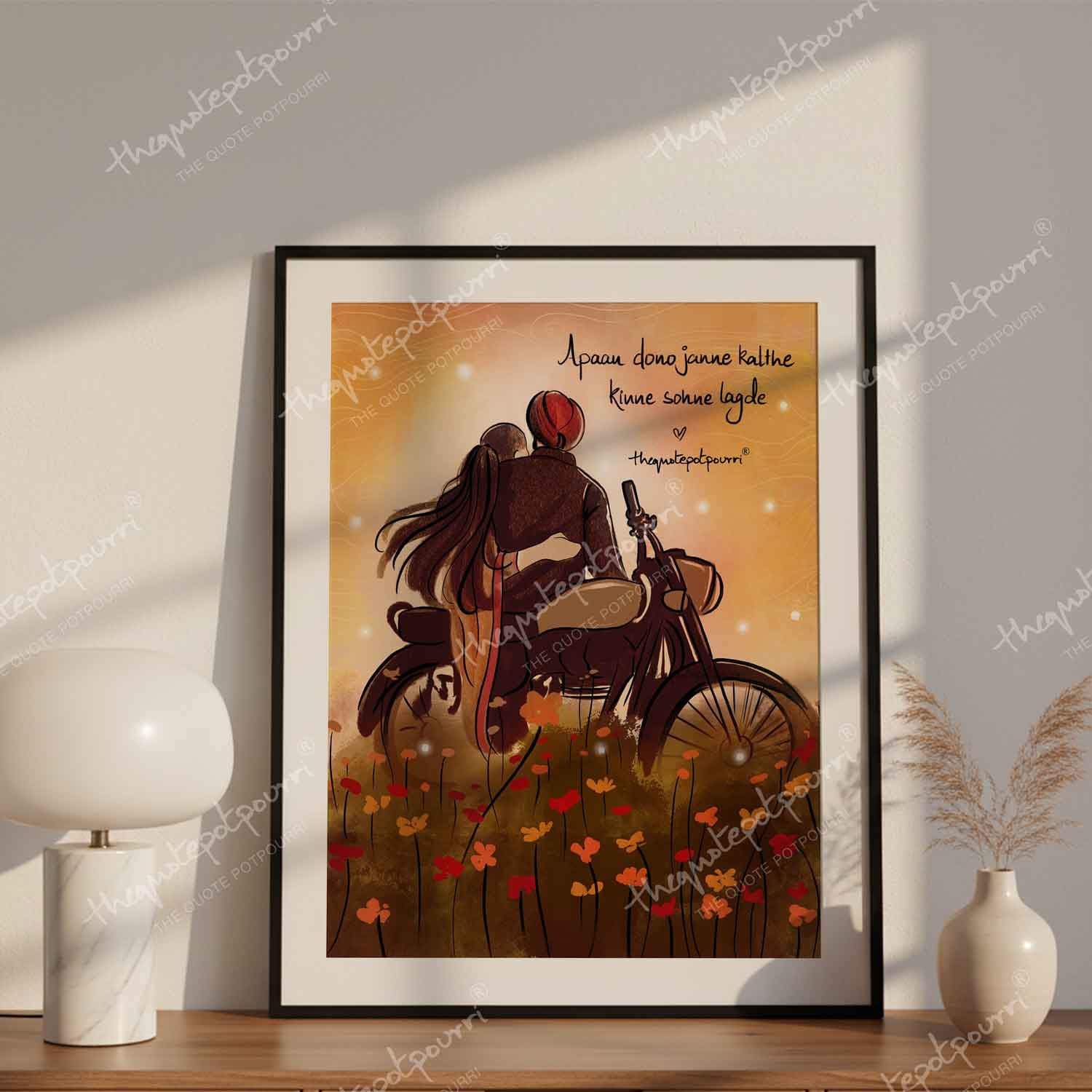 SOHNE LAGDE Punjabi Couple Art Print: Sidhu Moosewala Tribute - Etsy