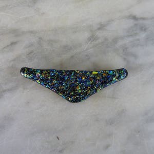Multicolor Dichroic Glass Collar Pendant, One of a Kind