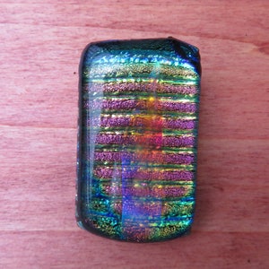 Holographic Rainbow Pendant, Dichroic Glass