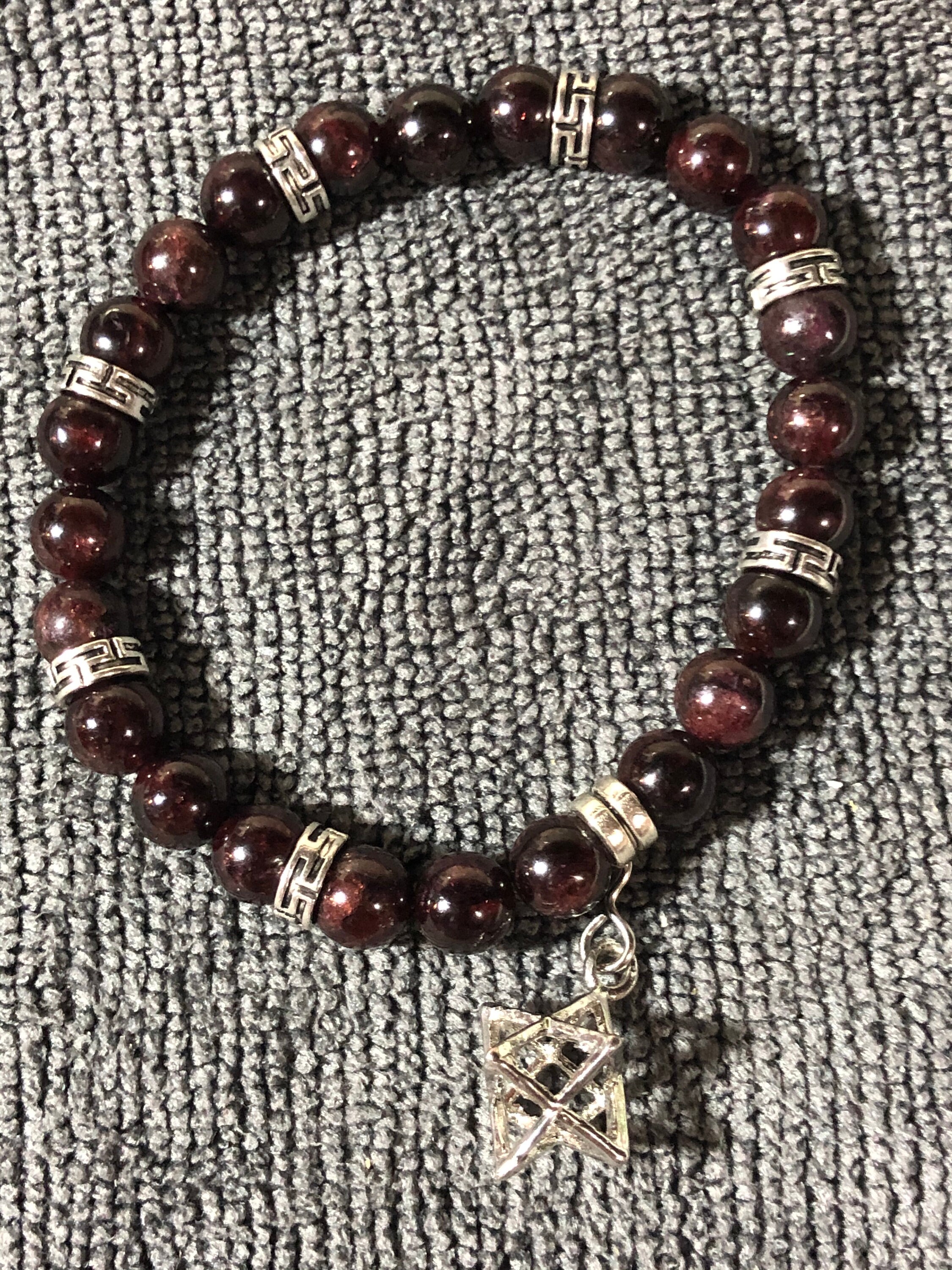 Stunning Blood Red Tibetan Silver Beads and Merkabah Etsy