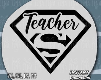 Download Superhero Teacher Svg Etsy