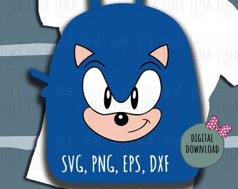 Shadow Face Svg, Sonic The Hedgehog Svg, Cartoon Svg, Png Dxf Eps Digital  File