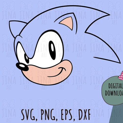 Sonic Face SVG