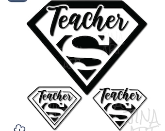 Super Teacher svg png bundle/  Superhero teacher svg/ Back to School cricut file/ Digital download