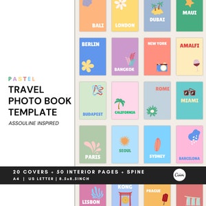 Photo Book Template, Travel Photo Book, Coffee Table Book Template