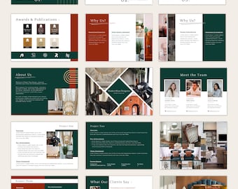 Design Portfolio Template, Interior Design Portfolio Template, Interior Design Template