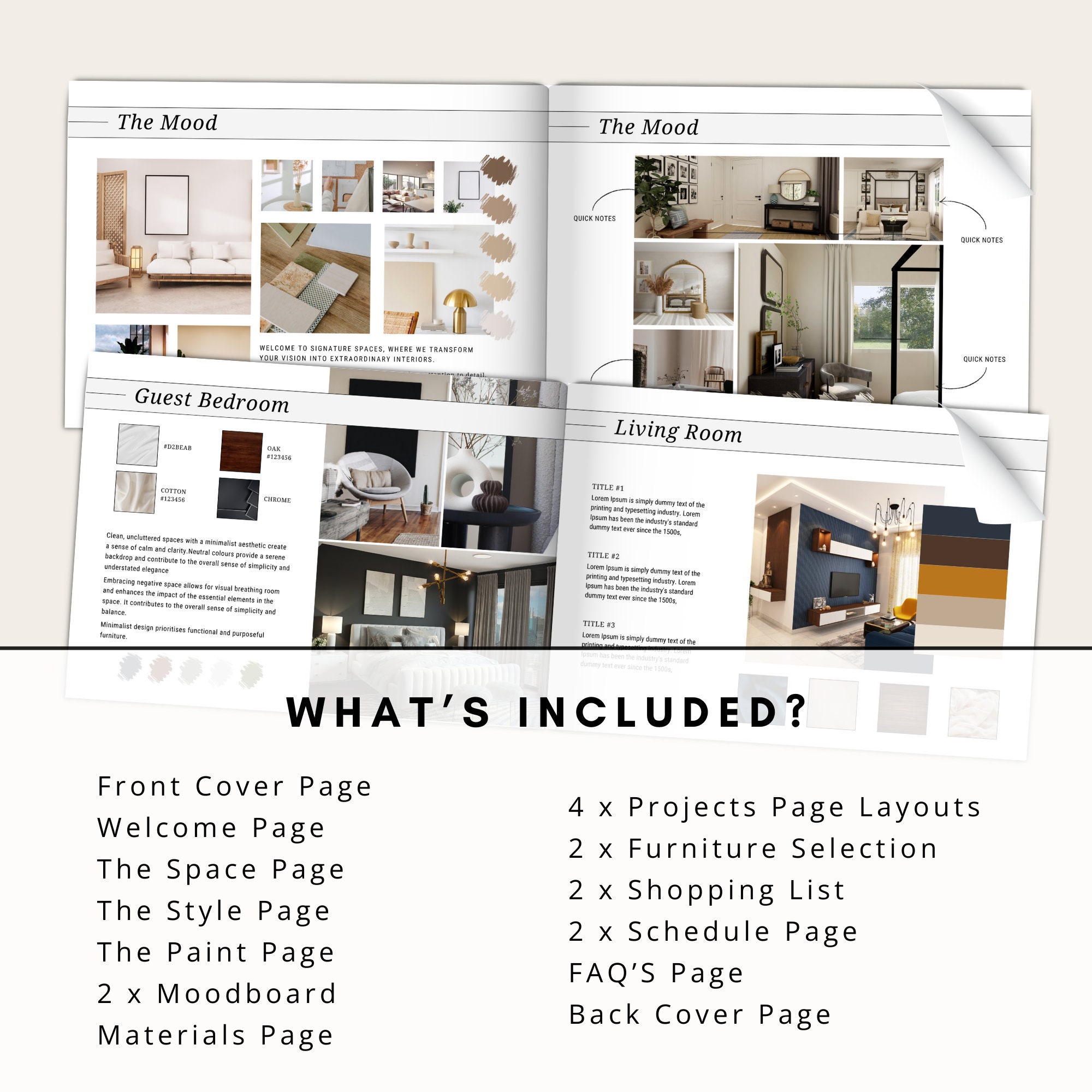 Design Proposal Template, Minimal Interior Design Proposal Template ...