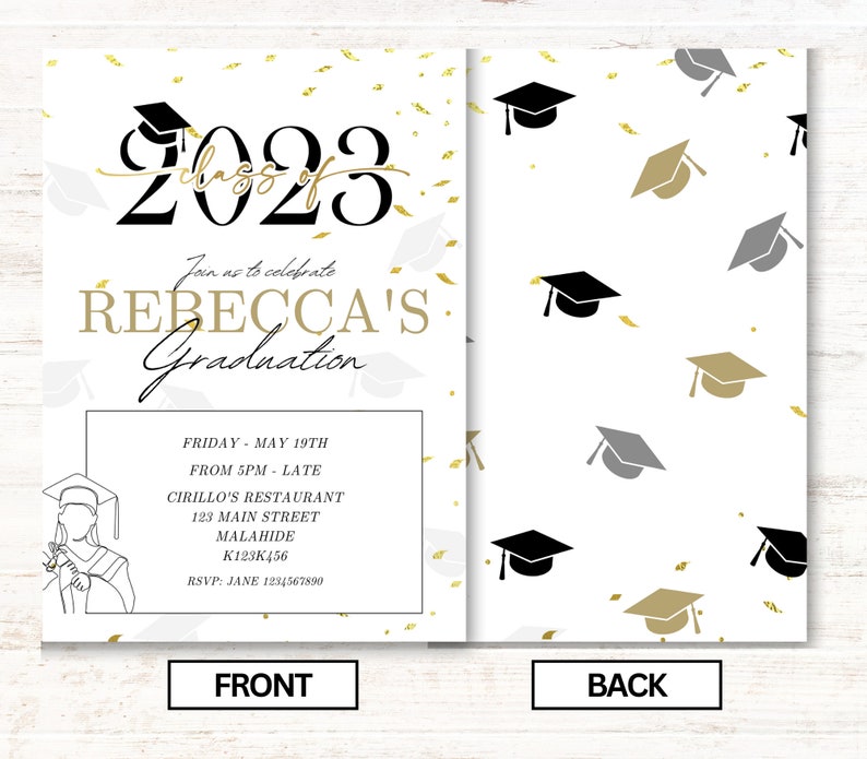 Graduation Invitations 2023 Graduation Party Invitation Etsy