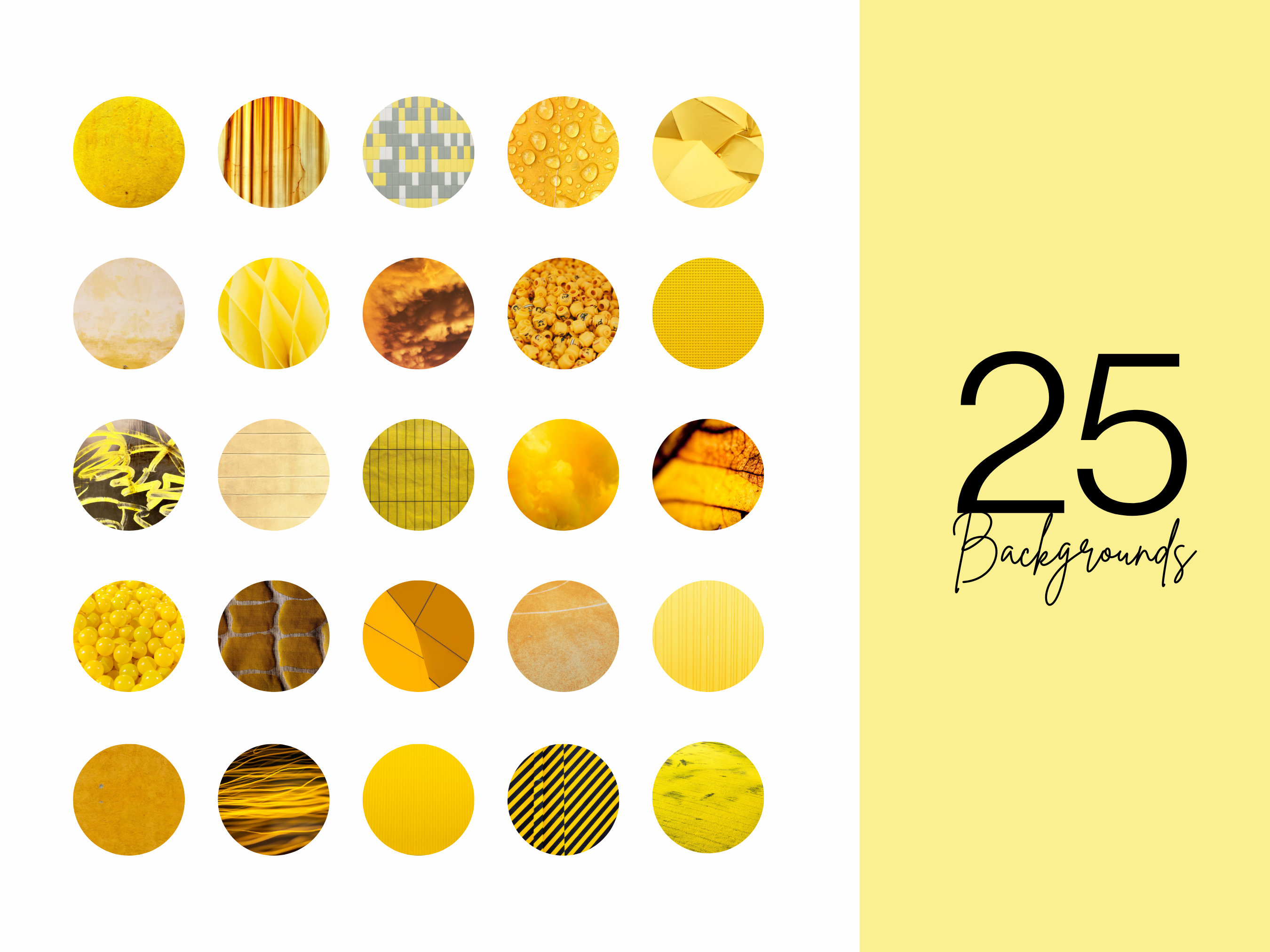 100 Yellow Instagram Story Highlight Covers Canva Editable Etsy