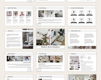 Design Portfolio Template, Interior Design Portfolio Template, Interior Design Template