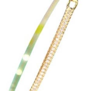 14 K Yellow Gold DIAMOND Laday Bangle