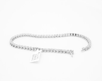 10k Diamond White Gold Bracelet (4071)