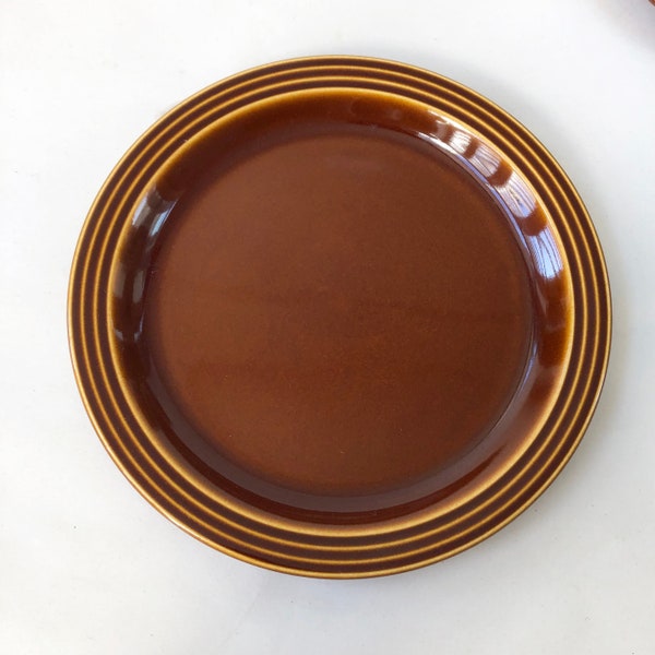 Vintage Hornsea Heirloom side plate, Autumn Brown retro 17cm Hornsea Pottery retro 70s tea plate, John Clappison design