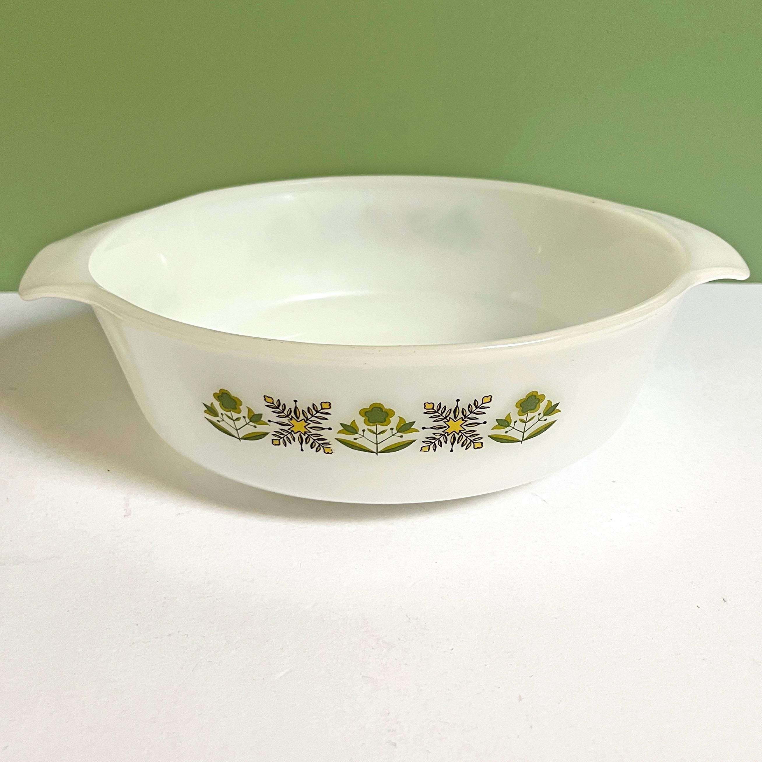 Vintage Anchor Hocking Fire King 'green Meadow' Baking Dishes