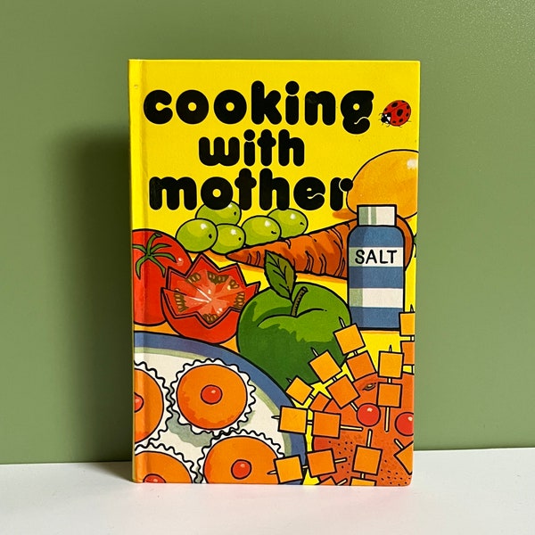 Cooking With Mother vintage coccinelle, livre de recettes pour enfants par Lynne Peebles 1977