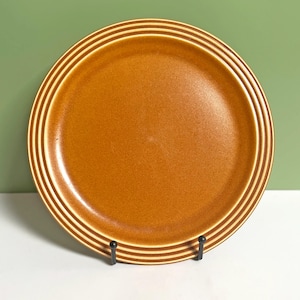 Hornsea Saffron luncheon or dessert plate, mid century Hornsea Pottery John Clappison design 8.75&quot; breakfast starter plate 1970s