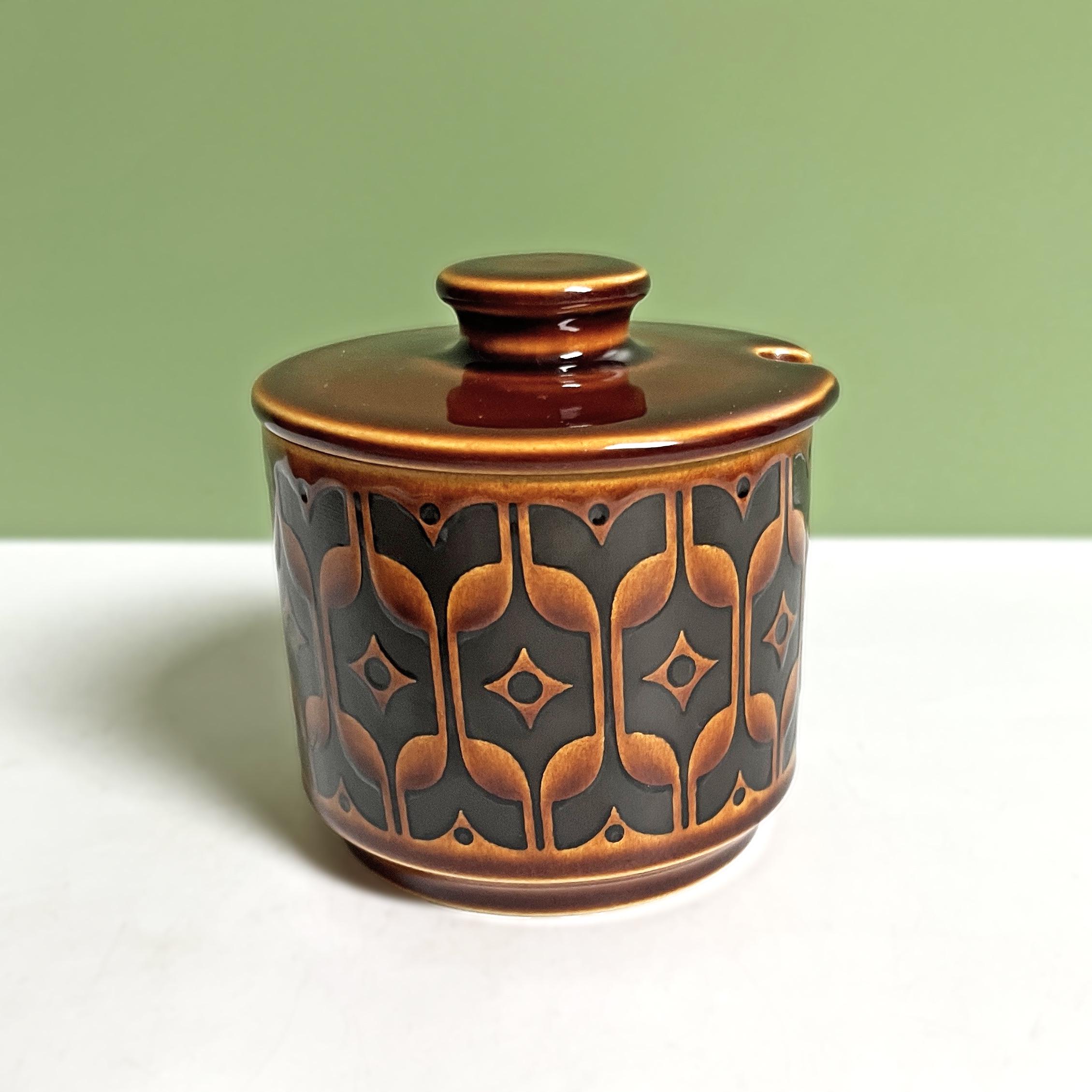 Hornsea Heirloom Preserve Pot | Sugar Bowl With Lid 1972 Autumn