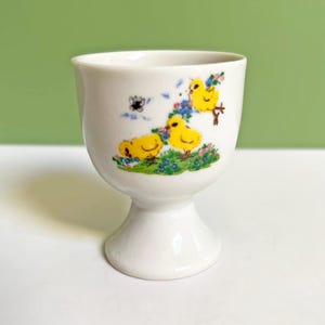 Vintage Küken Eierbecher: Retro Kinder Sockel