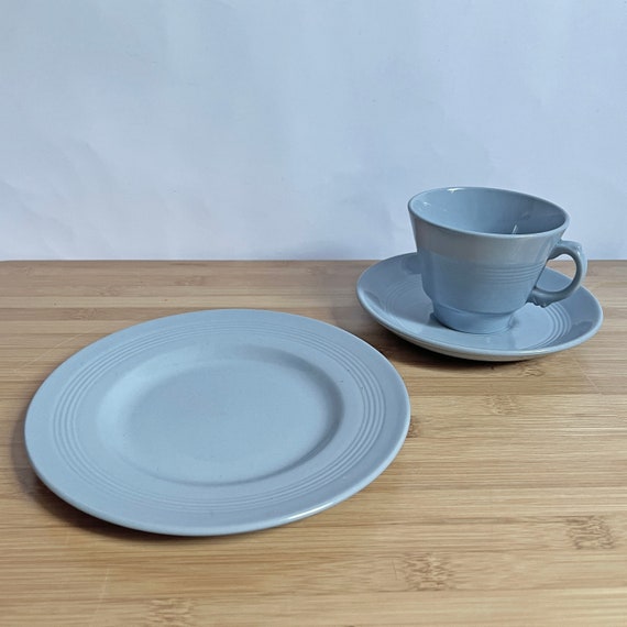 Vintage Woods Ware Iris Side Plate: Blue Art Deco Utility China - Etsy