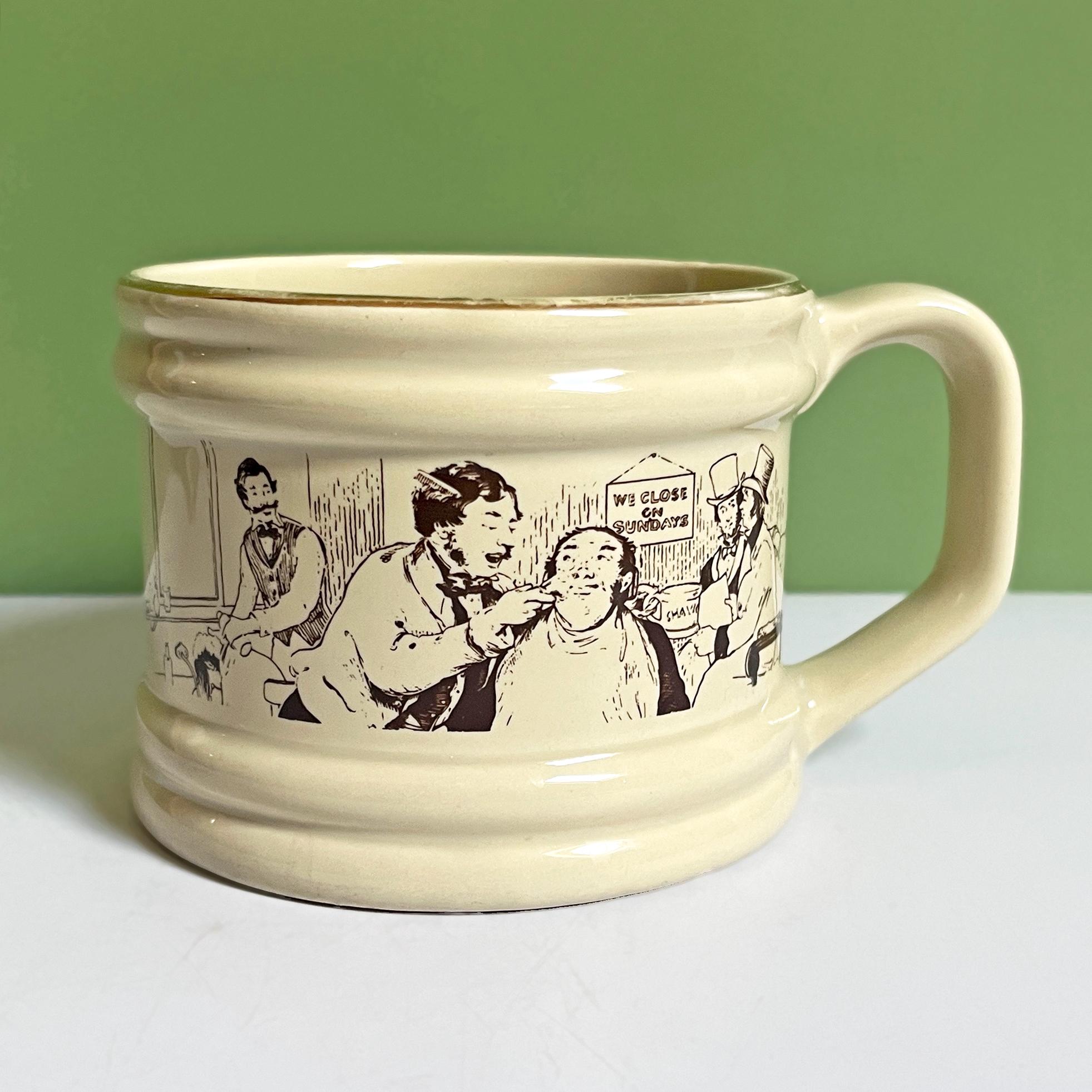 R.E. Davis アンティーク シェービングマグ　vintage ビンテージ Antique shaving mug - Etsy 日本
