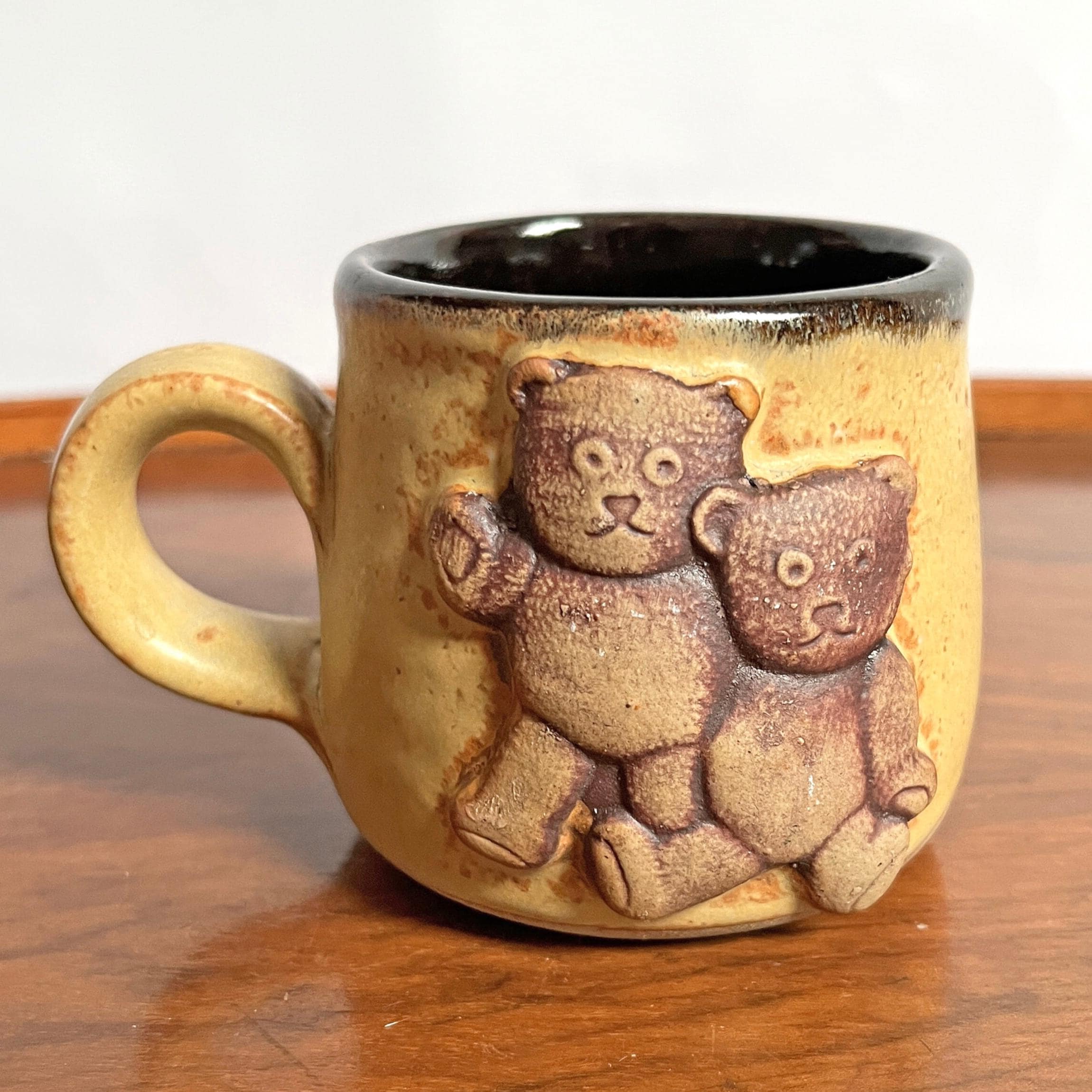Vintage Teddy Bear Mug: Stonebridge Studio Pottery Stoneware - Etsy