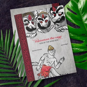 Hanuman, Illustrated digital book in English for children and adults, PDF, Ramayana, Rama, Ravana, Sita, Indian mythology, Hindouisme, India