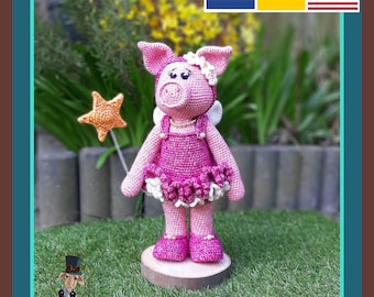 Betty Ferkel: Das fliegende rosa Schwein, das dein Herz erobert! Amigurumi Häkelanleitung.
