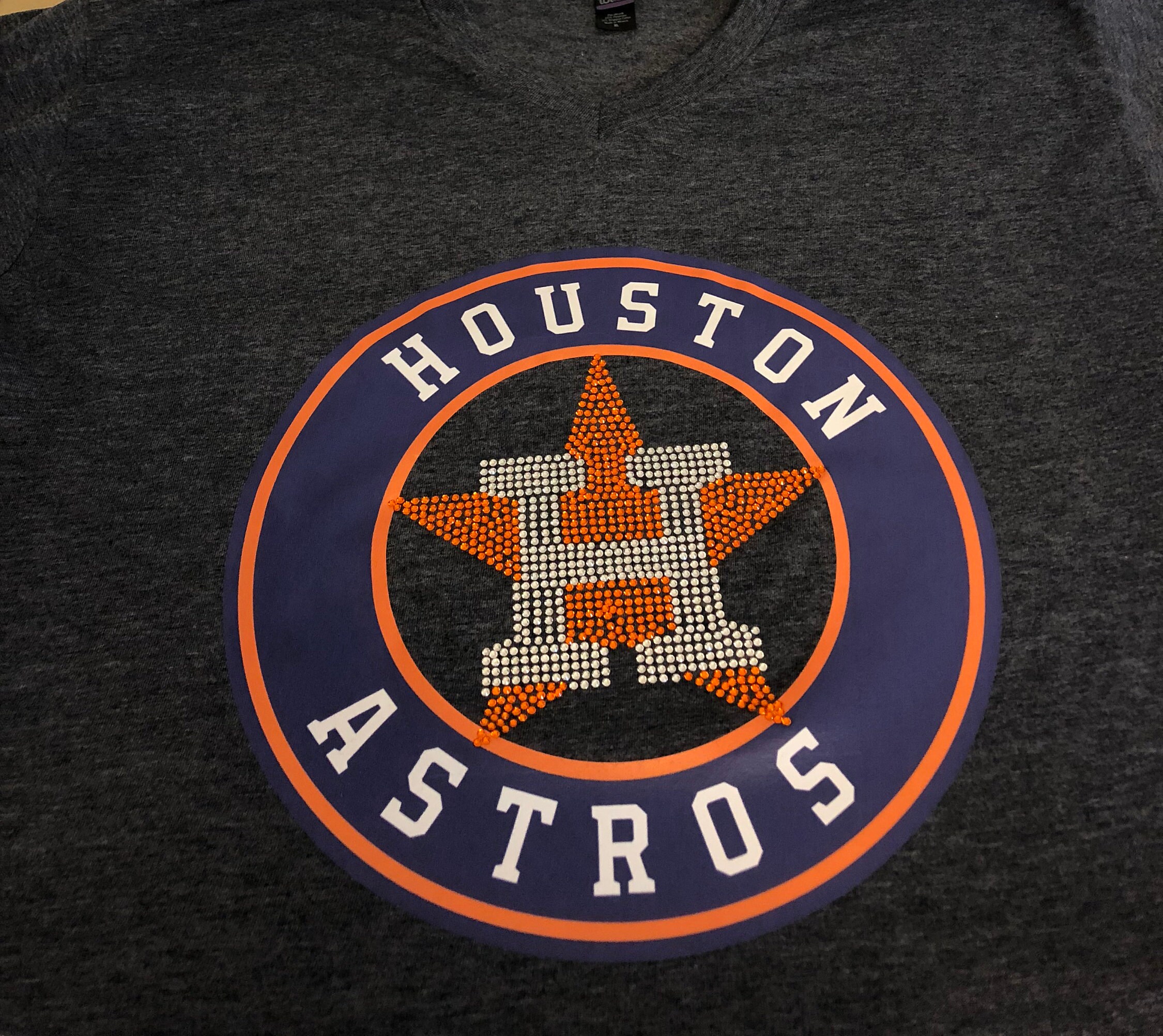 Vinyl y Rhinestone Houston Astros Camiseta Etsy