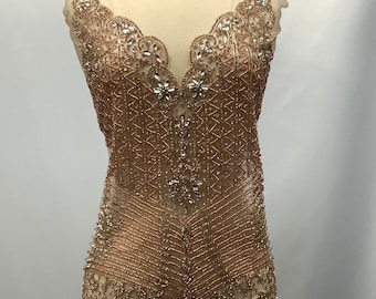 Full body Rhinestone tulle Applique,Bridal  Dress embroidery, mesh beautiful  inspiration Shine , Evening engagement,prom