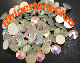 SS 30 Crystal AB Loose Rhinestone Packs/ Shine Rhinestones . High Quality Crystal Retail / Bulk packages .