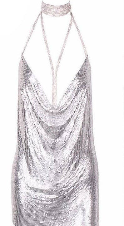 Metal Mesh Dress - Etsy New Zealand