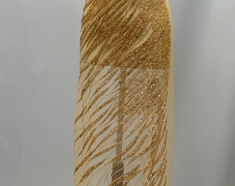 Designer Full body Rhinestone Applique, Beaded Wedding Dress embroidery engagement,prom, dress appliqué