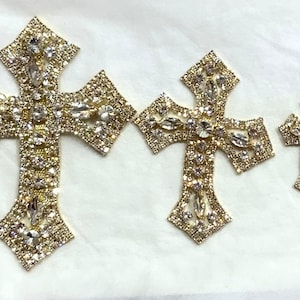 Cross Shape Bronze Medallion ~ Multi-Colors Gemstones & Rhinestones Chain Belt Rhinestone Cross Belt - Etsy main image 4