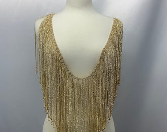 12"- 1 yard Rhinestone trim/ Rhinestone Chain/ Formal gown /neck/waist rhinestone fringe