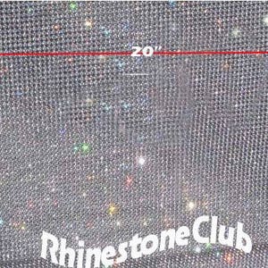 Rhinestone sheets / rhinestone fabric ,48 inches long and 12/5 inches wide stone size 2mm iron-on with mesh