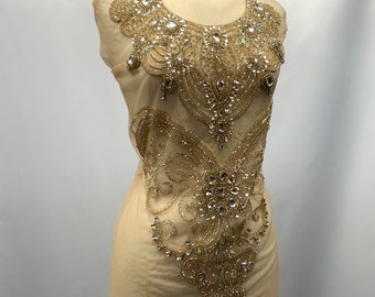Body mesh Rhinestone tulle Applique,Bridal  Dress embroidery, lovely ,inspiration Beautiful Shine , Evening engagement,prom
